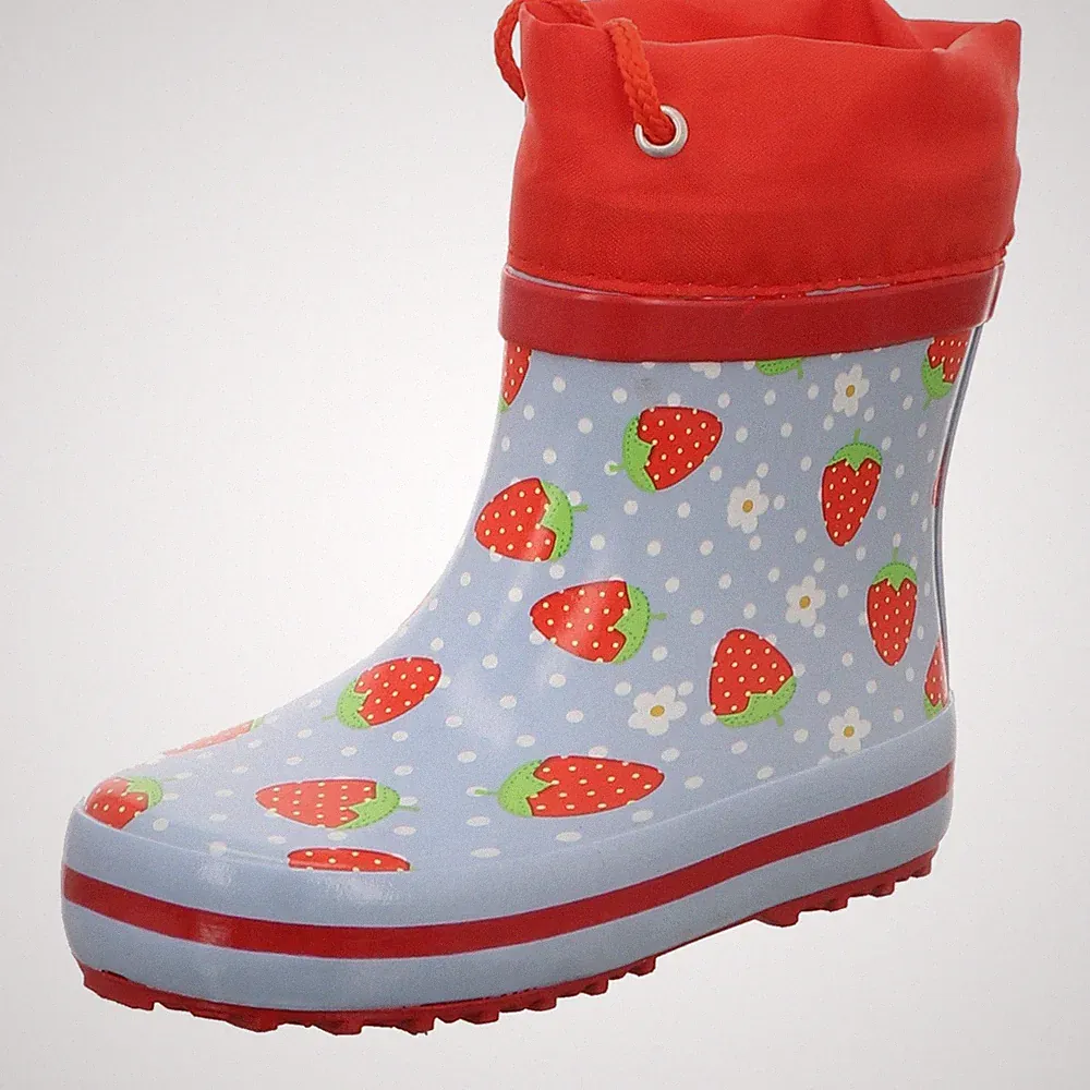 Beck Mädchen Erdbeere Gummistiefel Blau Größe 24