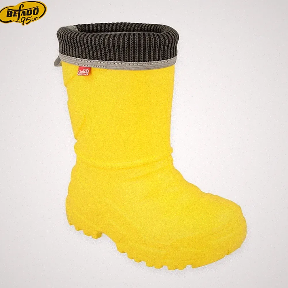 Befado® Kindergummistiefel EVA, wasserdicht, reflektierend, Gelb 25 - 30