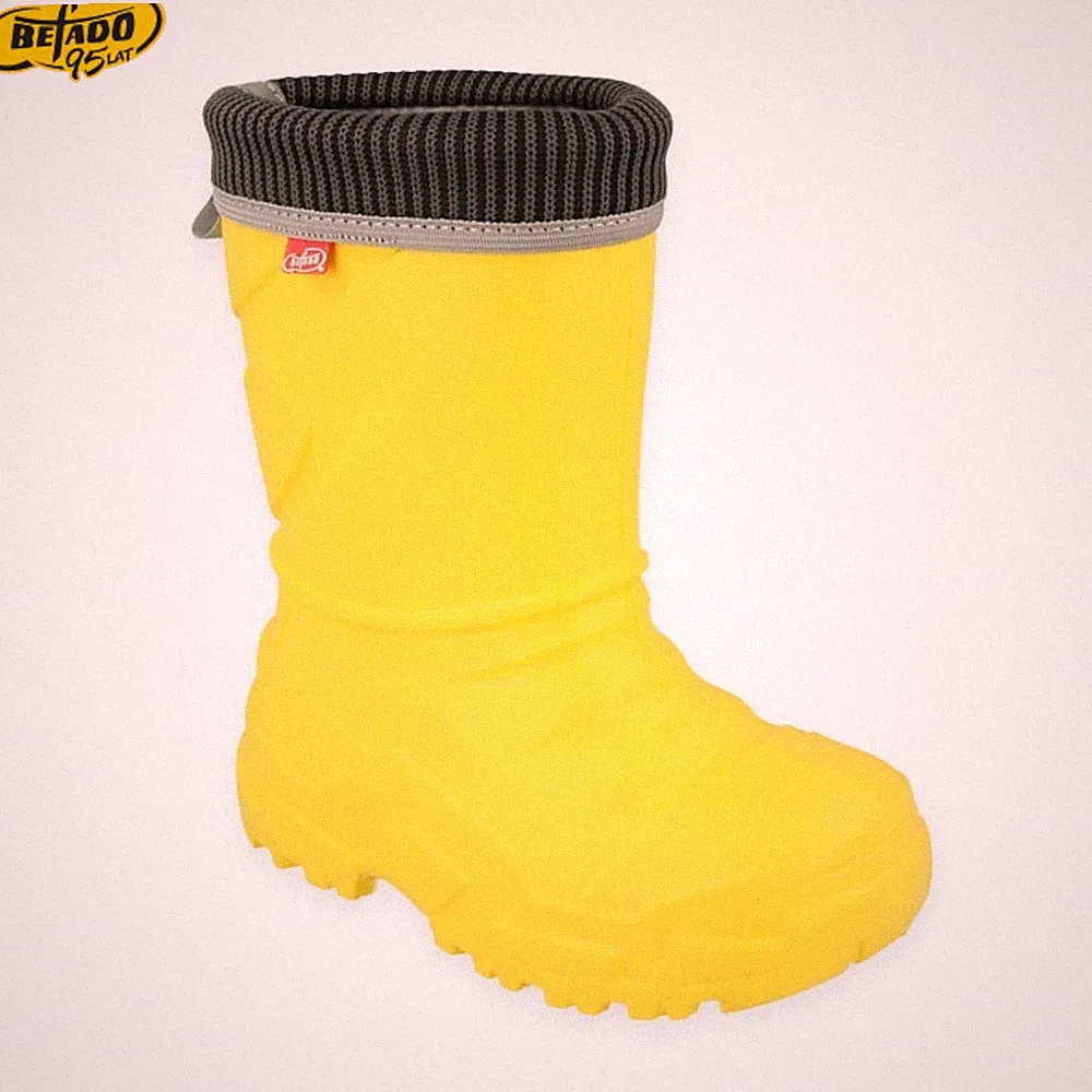 Befado® Kindergummistiefel EVA, wasserdicht, reflektierend, Gelb 31 - 36