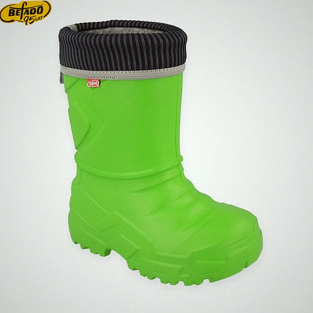 Befado® Kindergummistiefel EVA, wasserdicht, reflektierend, Grün 25-30