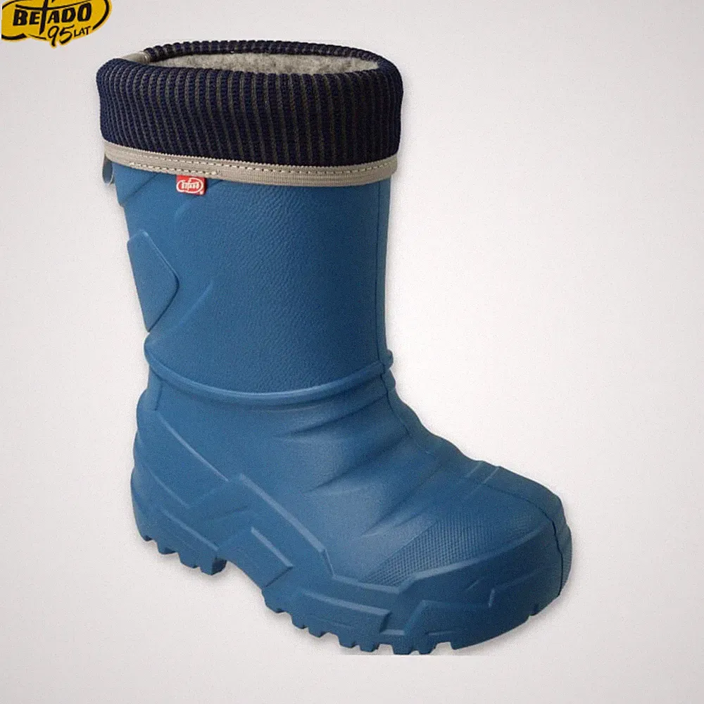 Befado® Kindergummistiefel – Leicht, wasserdicht, reflektierend, Blau 25-30
