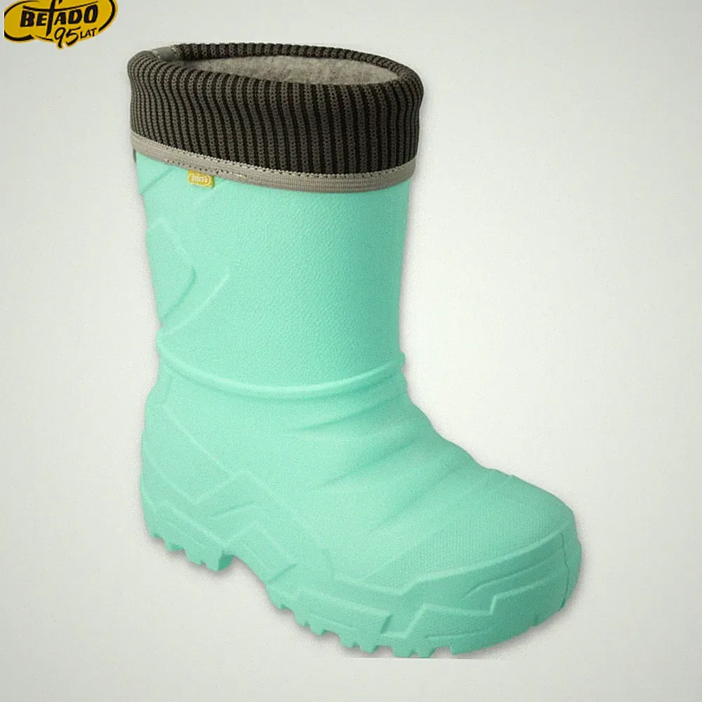 Befado® Kindergummistiefel – Leicht, wasserdicht, reflektierend, Minze 25-30