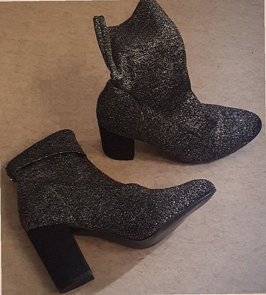 9 cm Glitzerstiefel