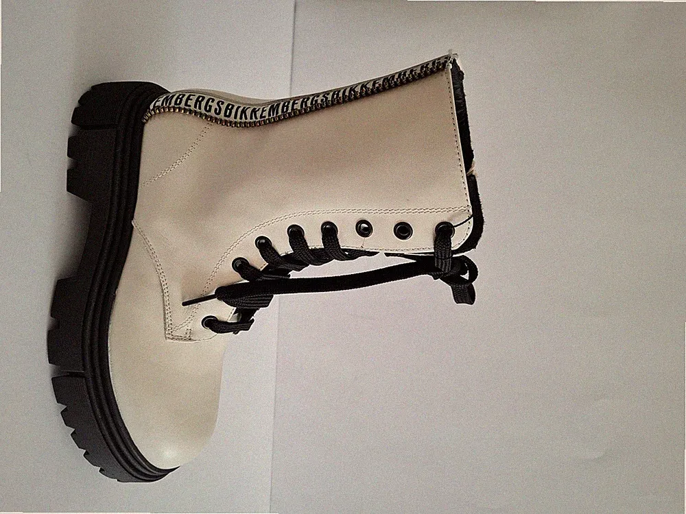 Bikkembergs Unisex Schnürstiefeletten/Stiefeletten Gisa Leder - 529 (Creme)