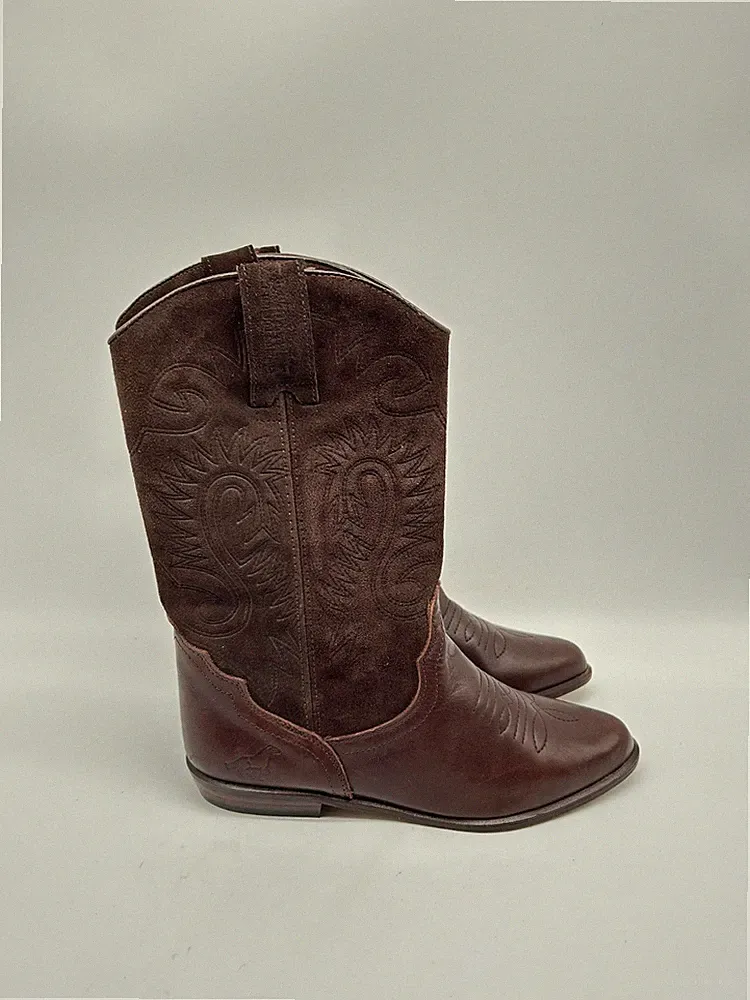Bill Montana Damen Cowboystiefel Braun EUR 38