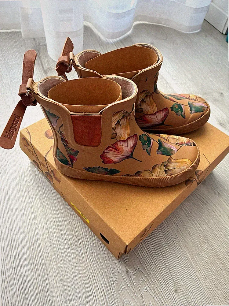 Bisgaard Gummistiefel 30 niedrig Flowers beige braun Blumen TOP