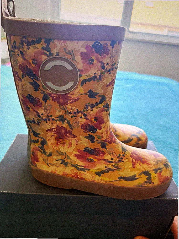 Bisgaard Mädchen Gummistiefel wasserdicht Blumenmuster EU 28/29 mehrfarbig
