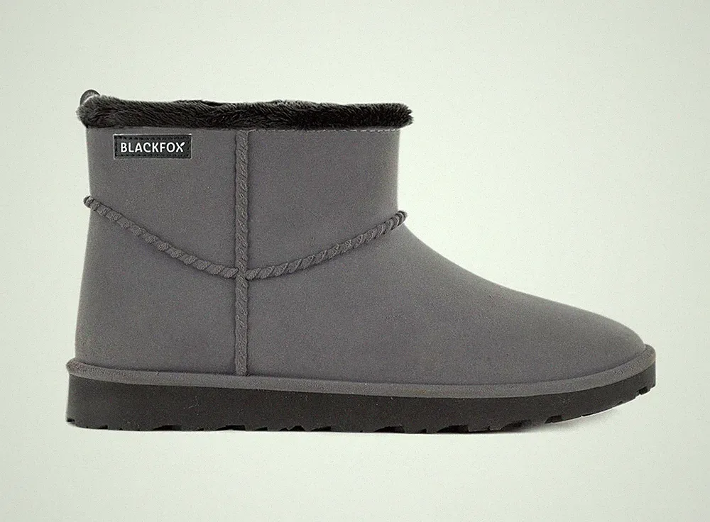 BLACKFOX Damen-Winterboot Stiefelette Cheyennetoo Grau wasserdicht gefüttert