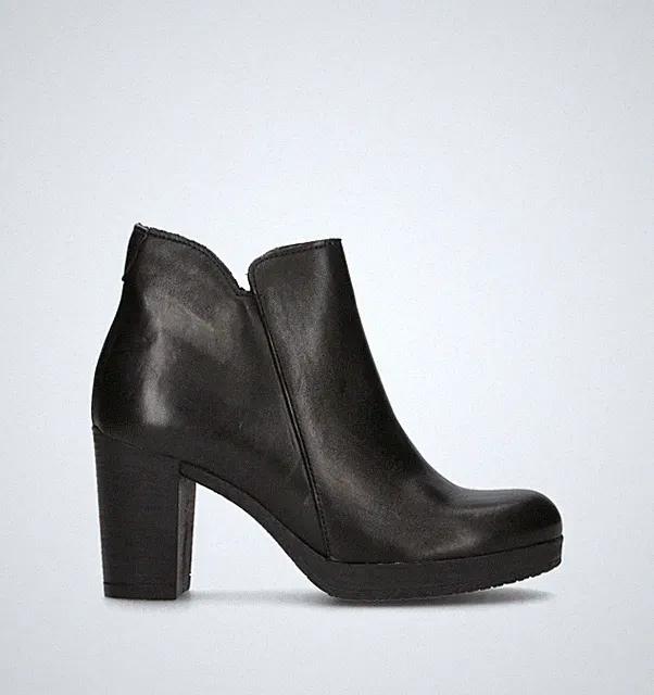 Blackfumo Polnisch Damen Schwarz Naturleder