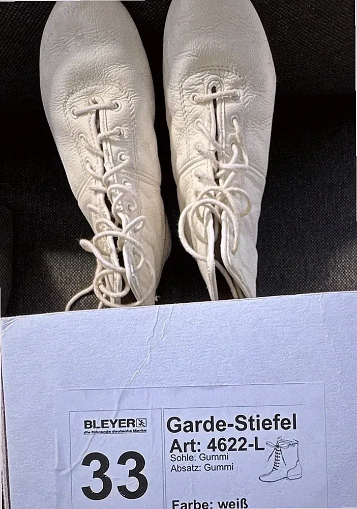 BLEYER Garde Stiefel 4622-L Weiß EUR 33 Schnürung Leder/Gummi Unisex Kinder