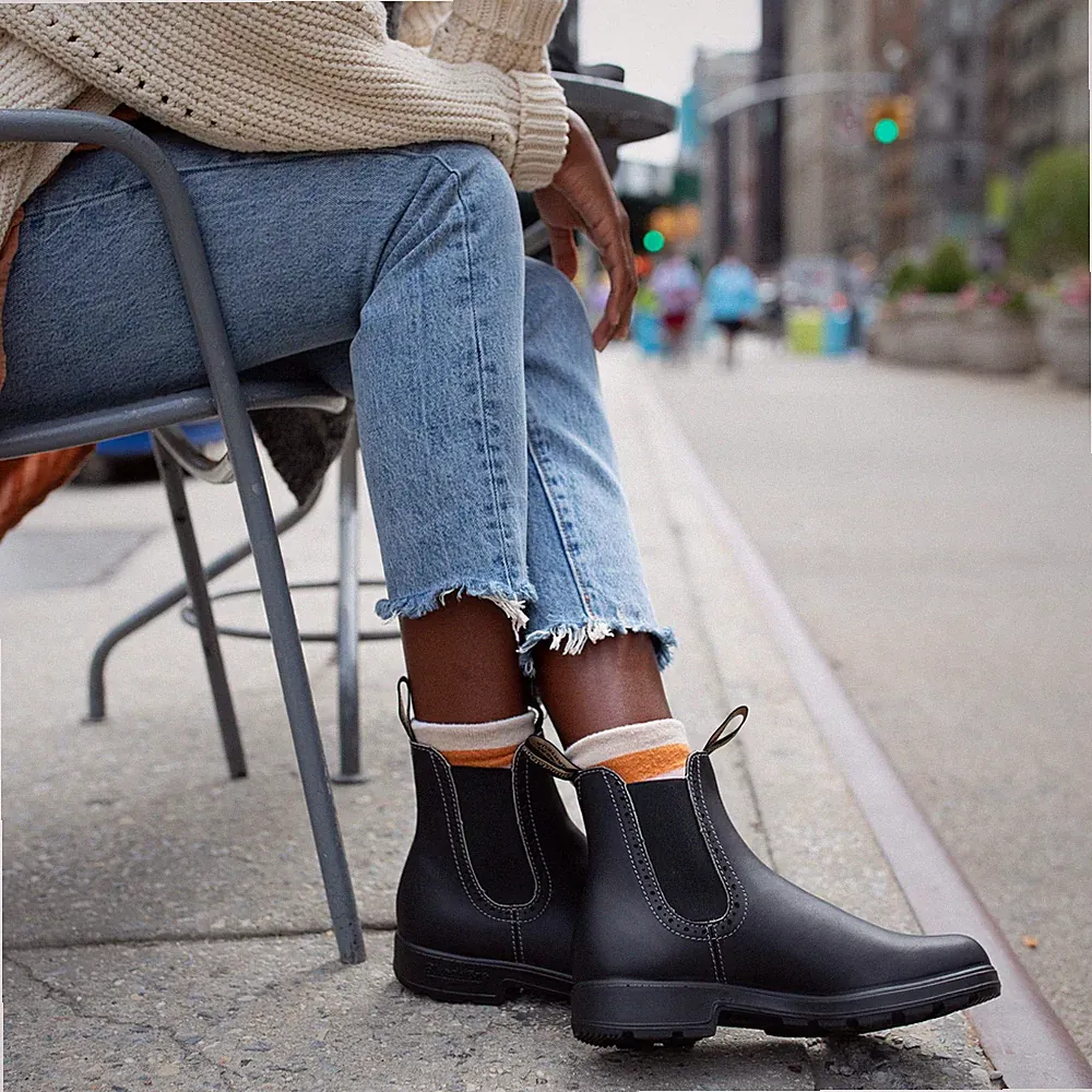 Blundstone 1448 Chelsea Boots - klassischer robuster Lederschuh für Damen black