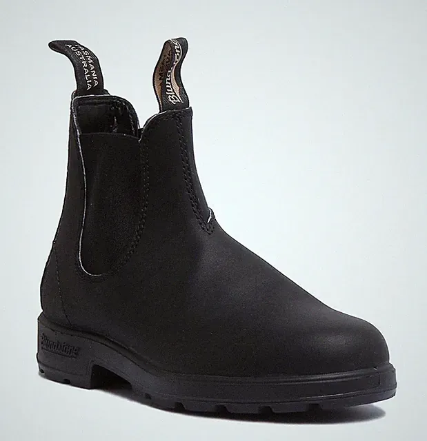 Blundstone 510 Premium Leder Elastik Chelsea Stiefel Schwarz UK 2-7