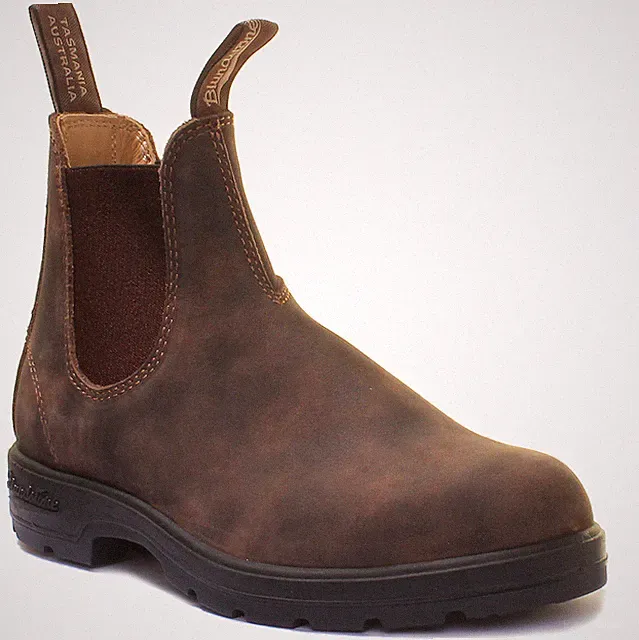 Blundstone 585 Unisex Zug On Leder Matt Chelsea Stiefel IN Rostbraun EU 36-42