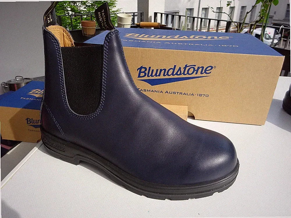 BLUNDSTONE Australia 2246 CLASSICS Dam Chelsea Stiefel Leder Blau Gr.41(UK7) Neu