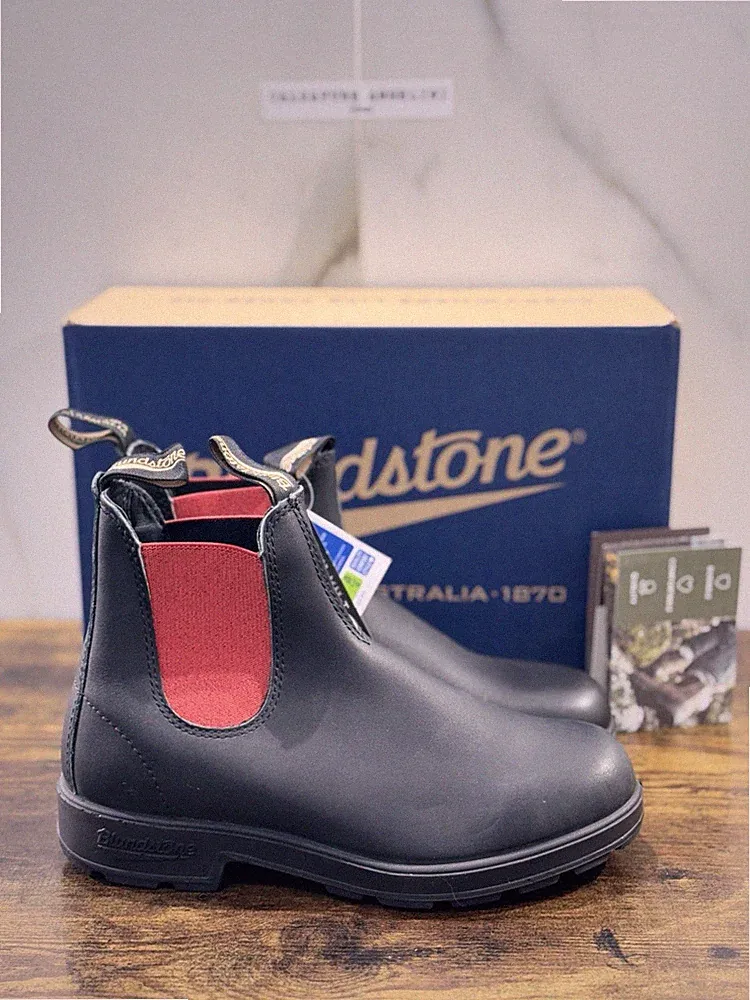 Blundstone Frau Chelsea Stiefel Leder Schwarz 508 Casual 34.5