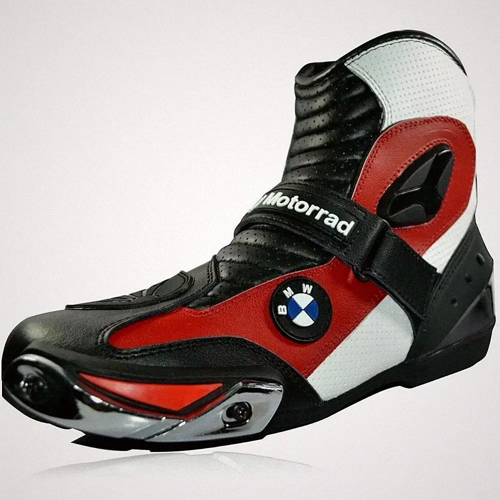 Rot Motorradstiefel