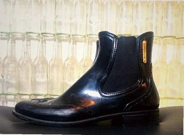 Bockstiegel Chelsea Boots / Gummi Stiefeletten / Ankle Boots / Größe 41