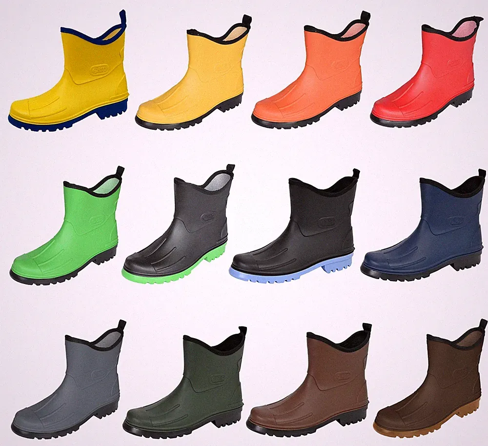 Bockstiegel Herren Gummistiefel Peter Stiefelette Kurzstiefel Regenstiefel PVC