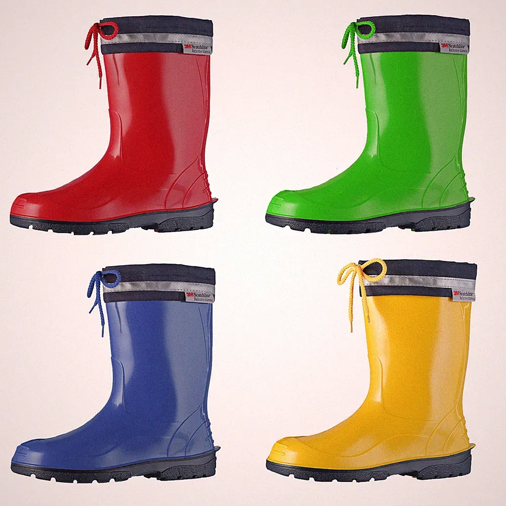 Bockstiegel Kinder Gummistiefel Stiefel Kim Sicherheitsreflektor Ausziehhilfe