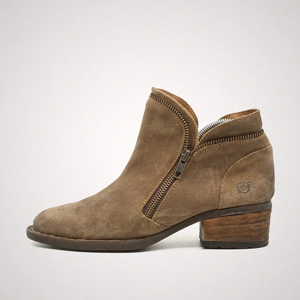Børn Damen 8R0041417 Stiefeletten Taupe Leder Knöchelhoch Stiefelette EU 38.5