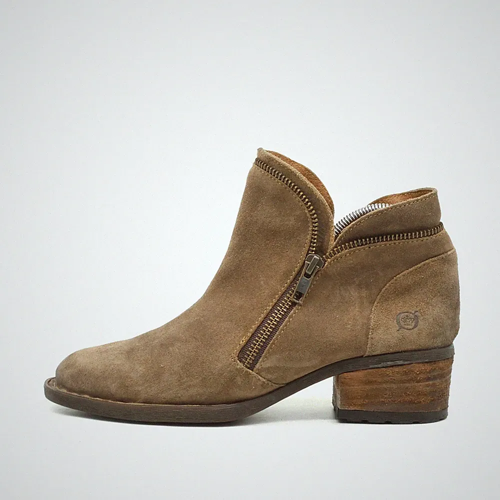 Børn Damen 8R0041417 Stiefeletten Taupe Leder Knöchelhoch Stiefelette EU 38.5