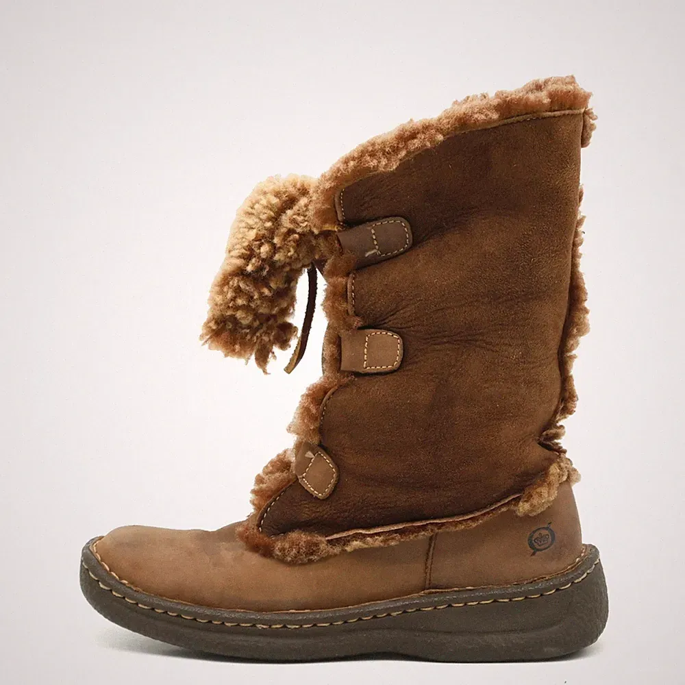 Børn Damen W5940 Stiefel Braun Leder Mittel Boots Winterstiefel EU 36.5