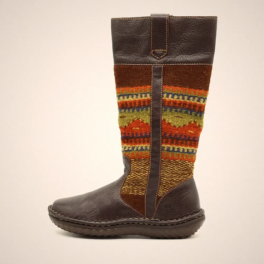 Børn Damen W6441 Stiefel braun, multicolor Leder, Textil gefüttert Komfort EU 38