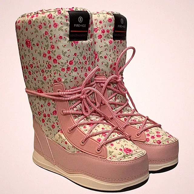 BOGNER Fire+Ice LoveShack ausgefallene La Planne Schneestiefel Pink EU36 UK3,5 UVP370 Neu mit Karton