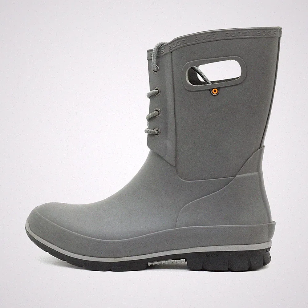 BOGS Damen Amanda Boot 72049-011 Stiefel Grau Grifflöcher Gummistiefel EU 40