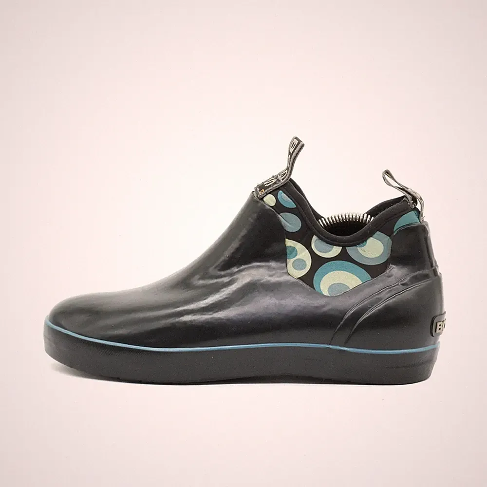 BOGS Damen Mattie Bubbles Stiefel Schwarz Gummi Knöchel Chelsea Boots EU 39