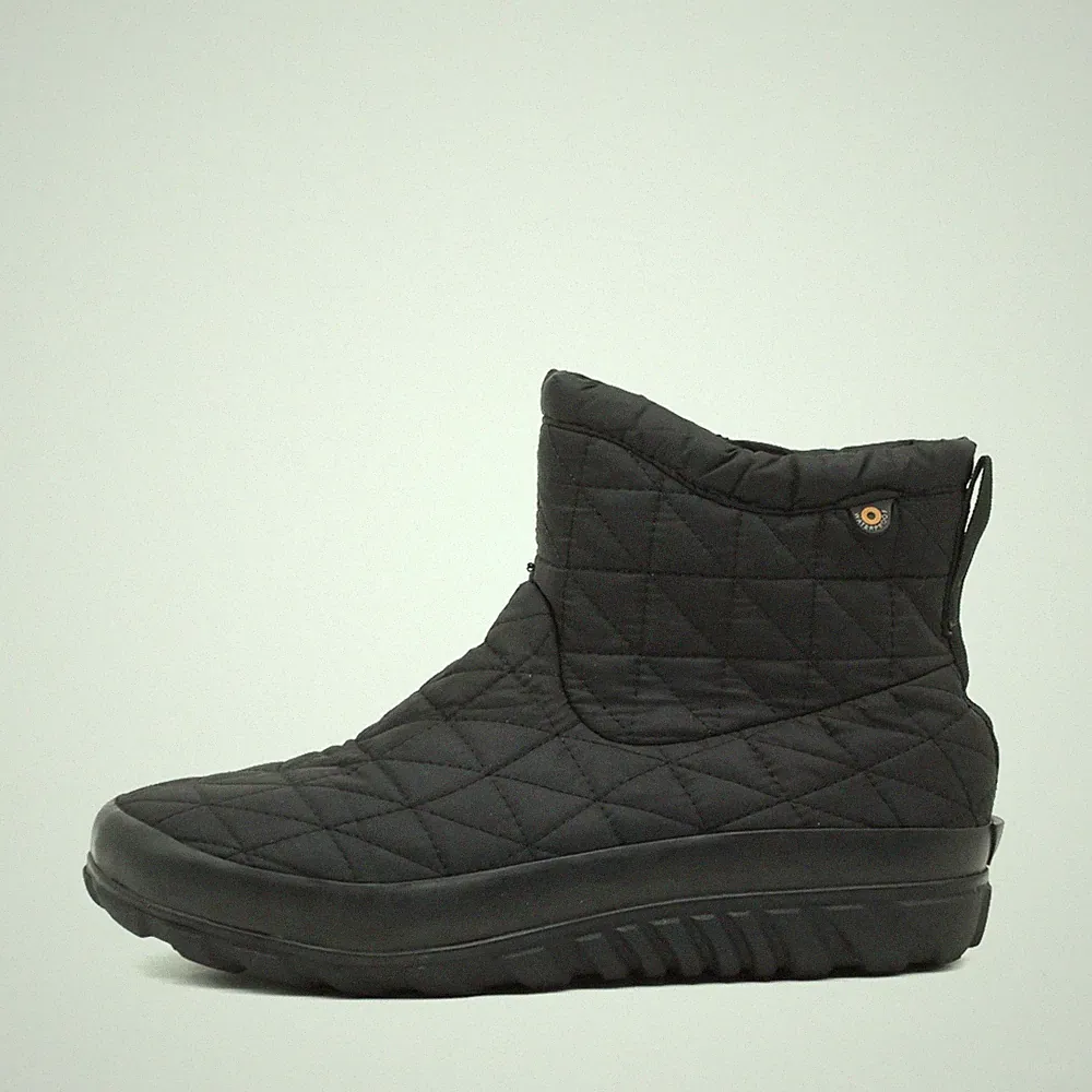 BOGS Damen Snowday II SHRT Stiefel Schwarz Synthetik Rebound Winterstiefel EU 40