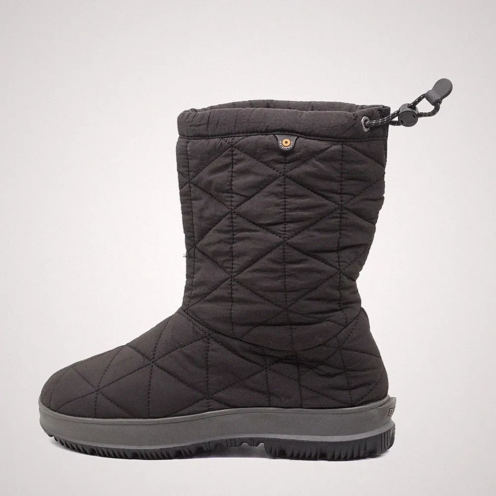 BOGS Damen Snowday Mid Stiefel Schwarz Textil Mittel Winterstiefel EU 40