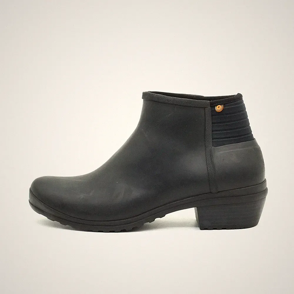 BOGS Damen Vista Ankle Gummistiefel Schwarz Gummi Knöchelhoch Stiefeletten EU 40