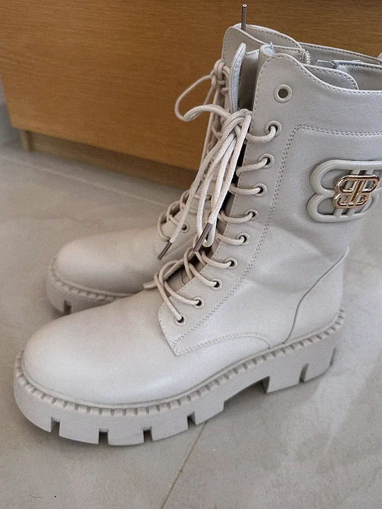 Boots Booties beige Gr. 41 Stiefel Frühjahr/Herbst