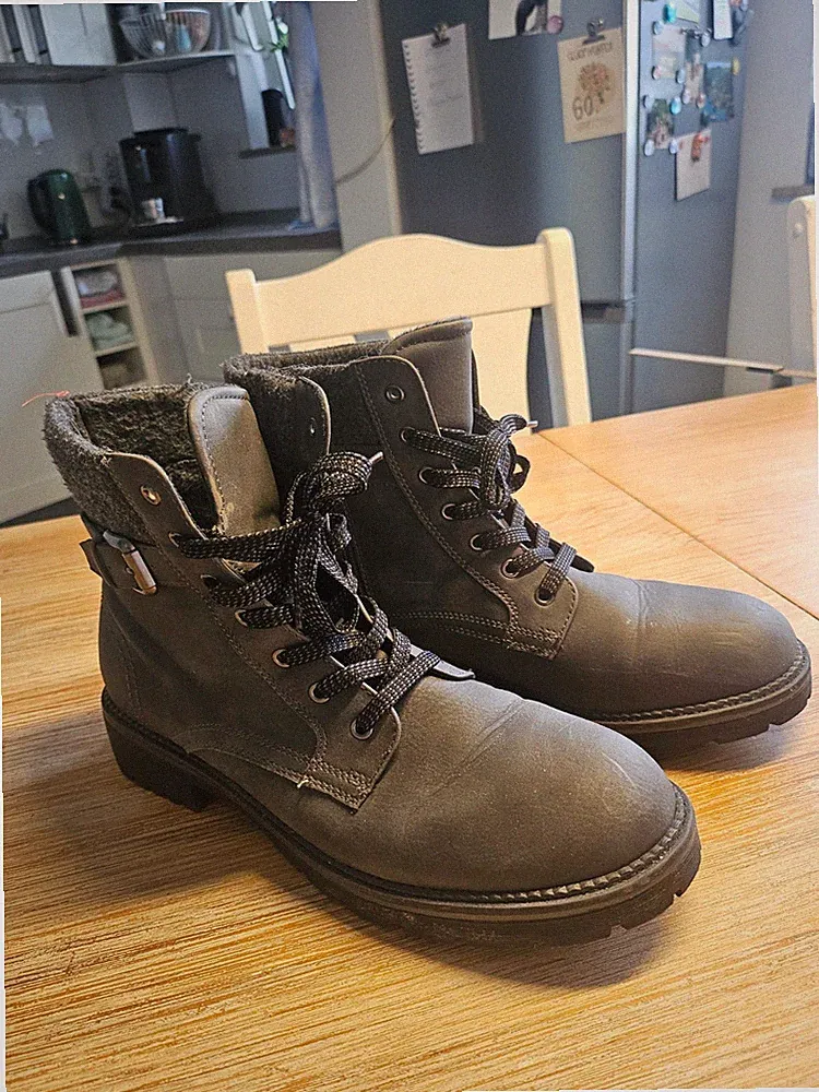 Boots damen Gr. 42 Grau