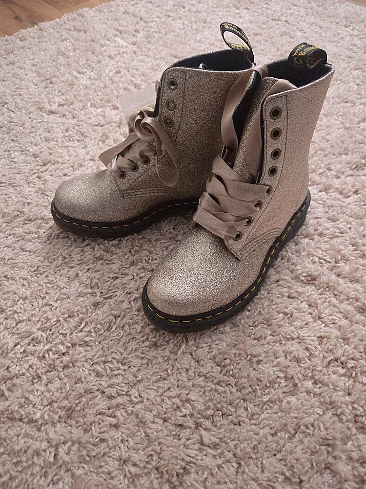 Boots von Dr. Martens [NEU], Größe 37, Gold Glitzer