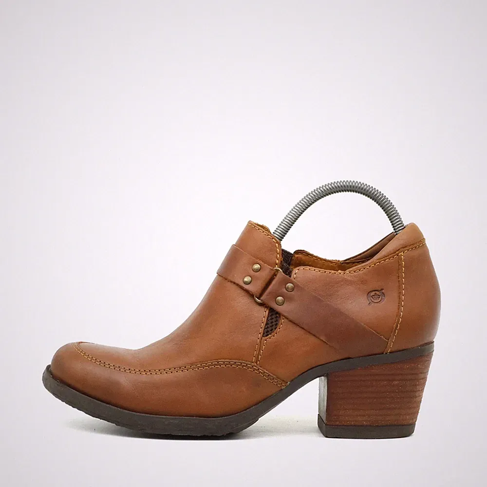 Born Damen M1516 Stiefeletten Braun Leder Knöchelhoch Footwear Western EU 40.5