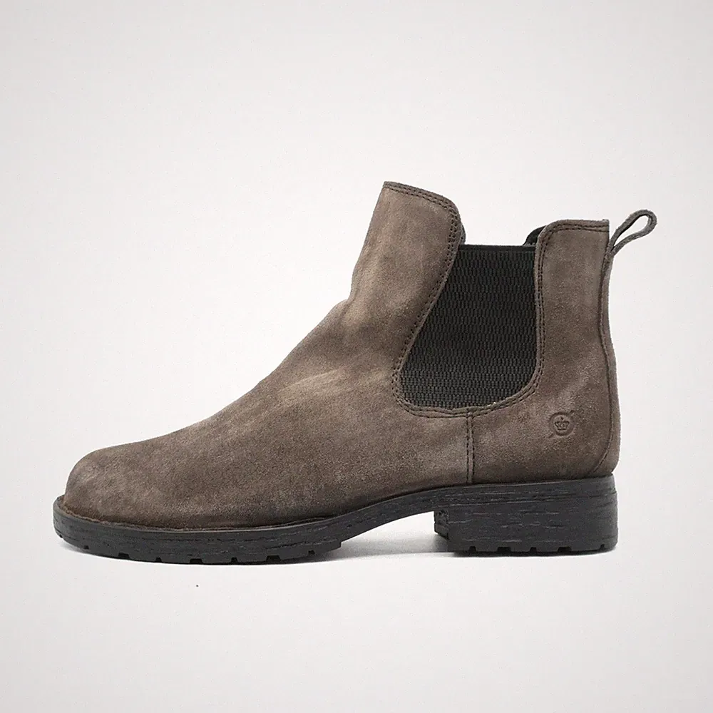 Born Damen Stiefel EU 39,5 F55558 Braun Wildleder Knöchel Rutschfest Chelsea