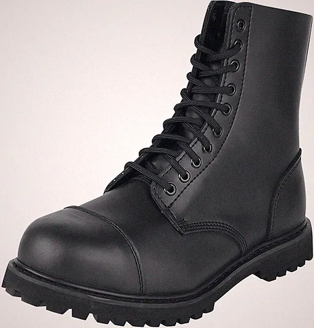 Brandit Boot Unisex Phantom 10-Loch schwarz Basics, Festival Leder