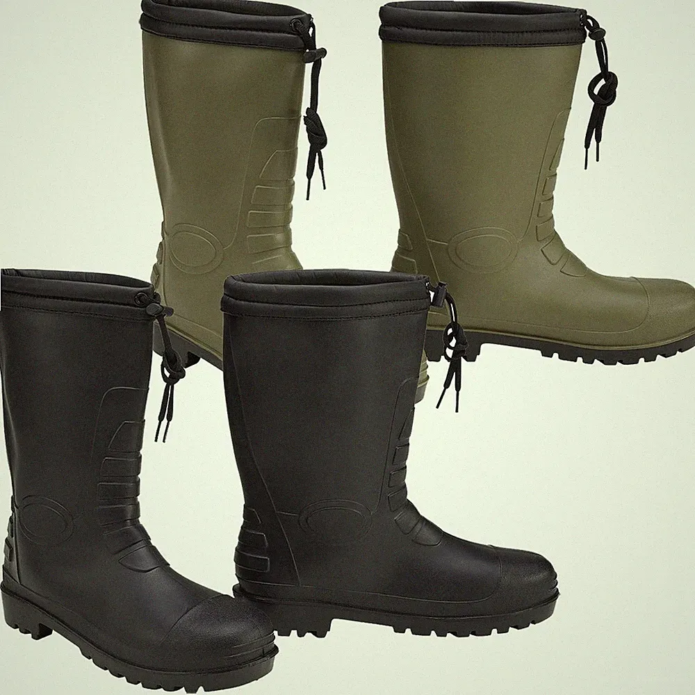 Brandit Gummistiefel mit Futter Rainboot Winter gefüttert Armee Jagd Stiefel