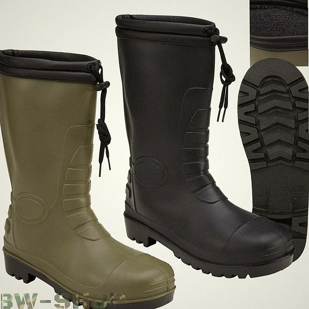 BRANDIT RAINBOOT GUMMISTIEFEL WINTER MIT FUTTER ARMEE JAGD OUTDOOR GUMMI STIEFEL