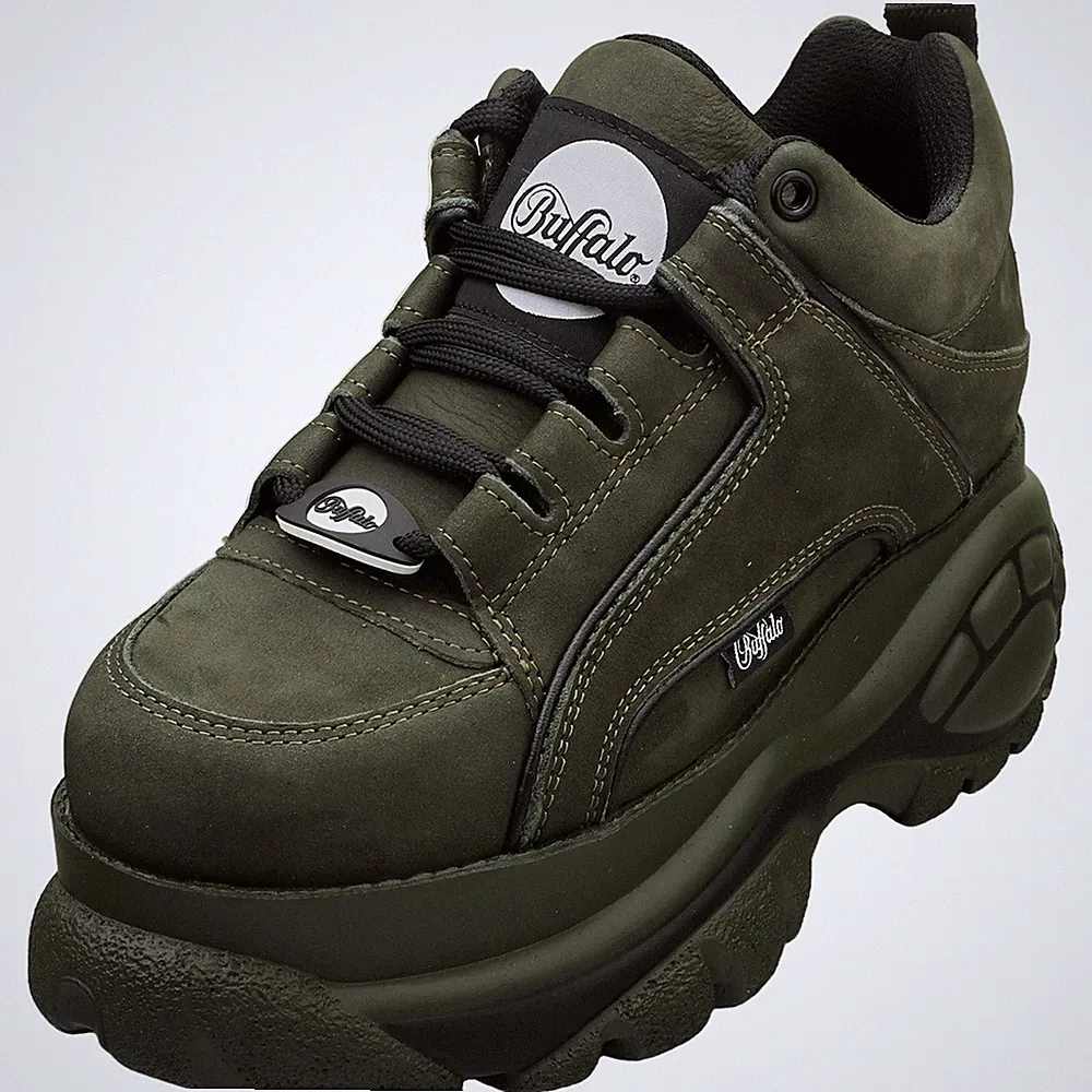 Buffalo Damen Stiefel 1339-14 Khaki Black Plateaustiefel - 40 EU