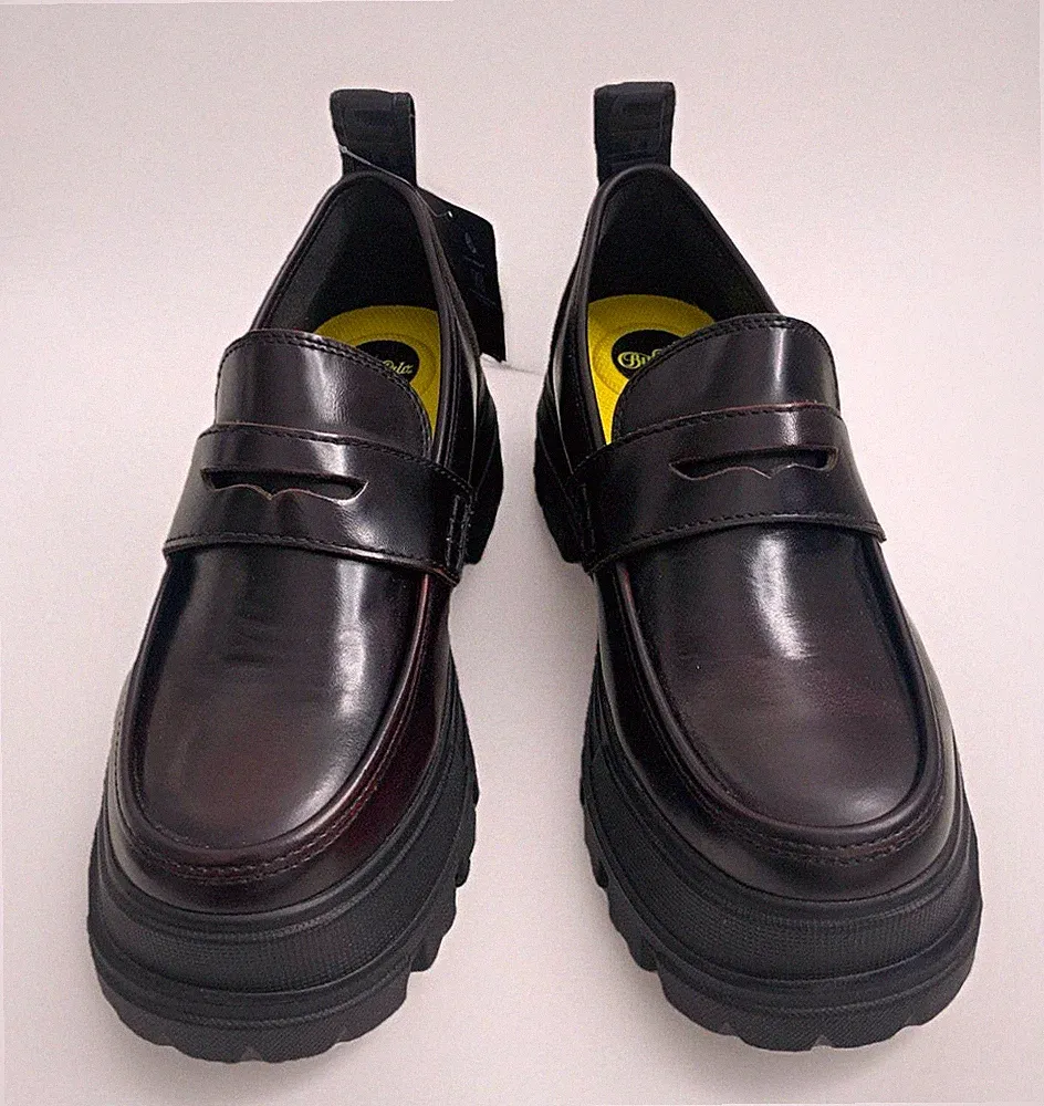 Buffalo Loafer Plateau Schuhe Damen Herren Gr. 39 – Vegan Lederoptik Chunky Sohl