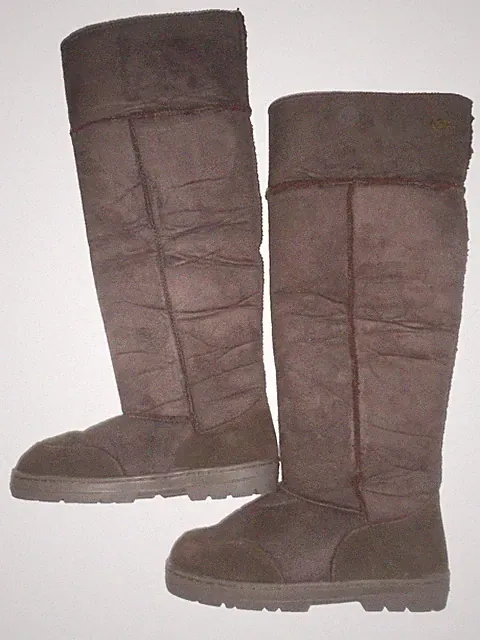 Buffalo Overknee Stiefel Wildleder Optik Boots, Braun, NEUWERTIG Größe 38