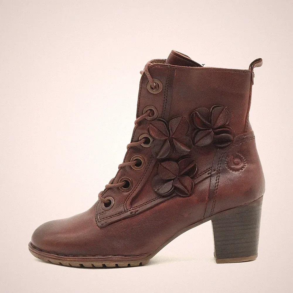 Bugatti Damen Stiefelette Braun Leder Knöchelhoch Stiefeletten EU 36