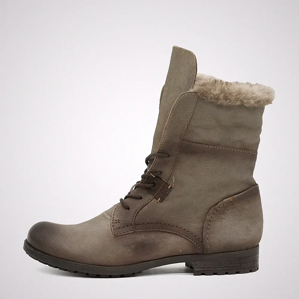 bugatti Damen winterstiefel boots braun leder knöchelhoch schuhe stiefel EU 38