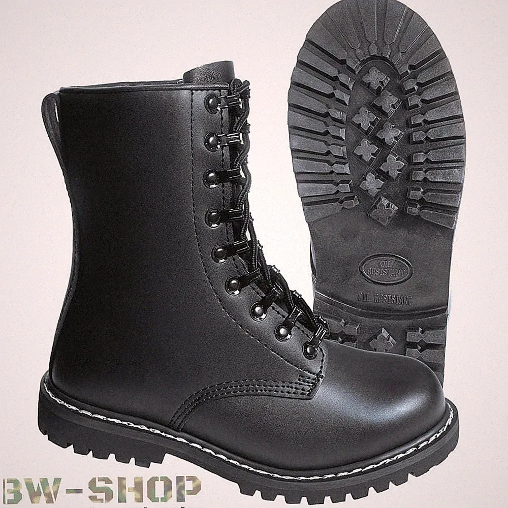 BUNDESWEHR SPRINGERSTIEFEL PARA MIT STAHLKAPPE BW KAMPFSTIEFEL OUTDOOR STIEFEL