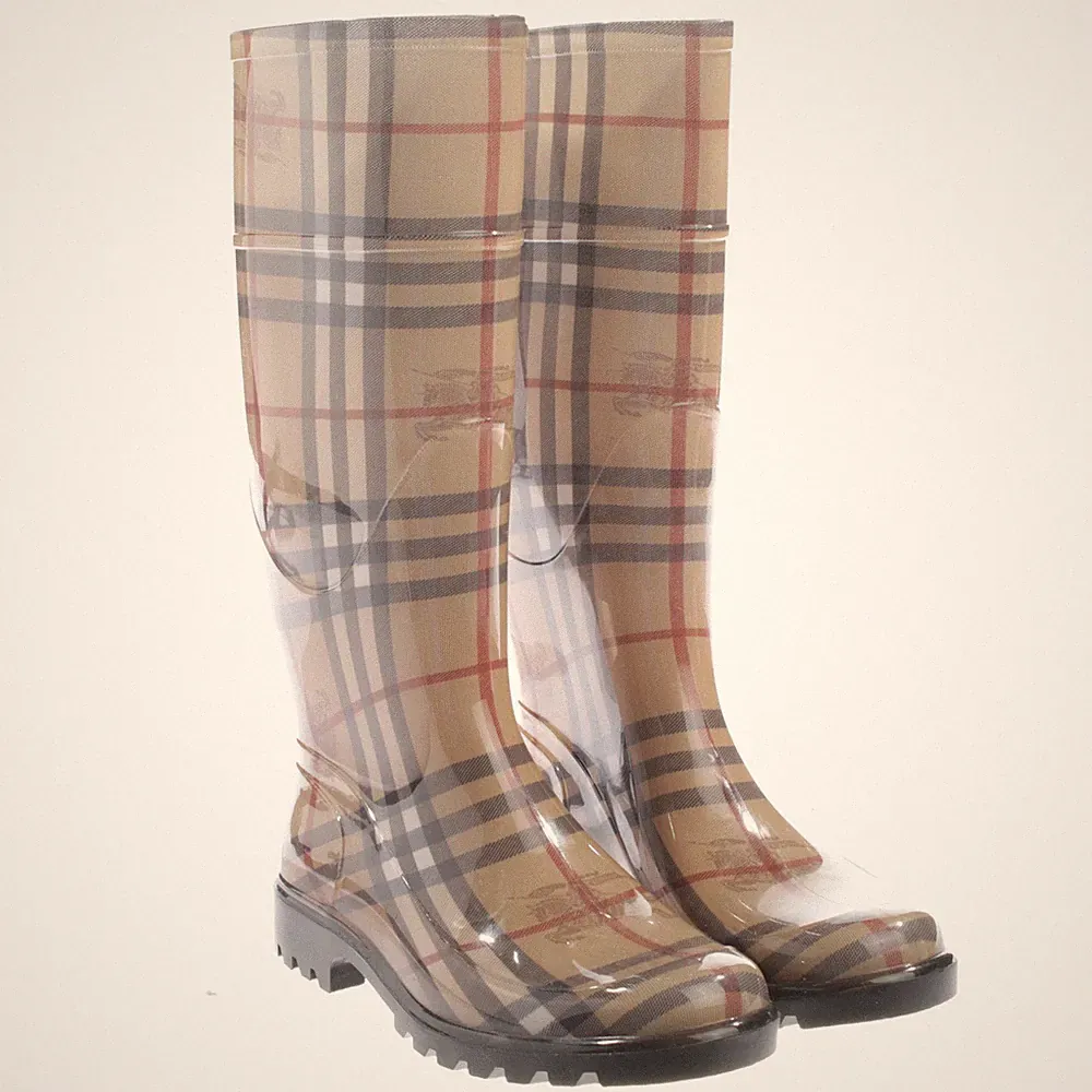 Burberry Gummistiefel 35 EUR Mehrfarbig Neu