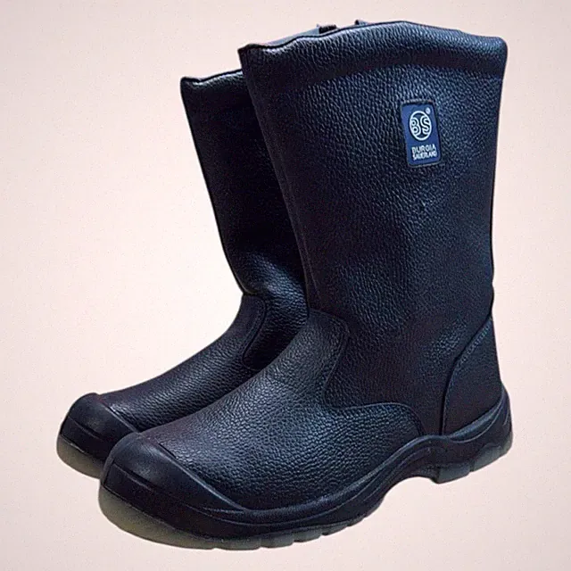 Burgia Sauerland gr 46 Herren Boots Sicherheitsschuhe Stahlkappen Sehr Gut Z32