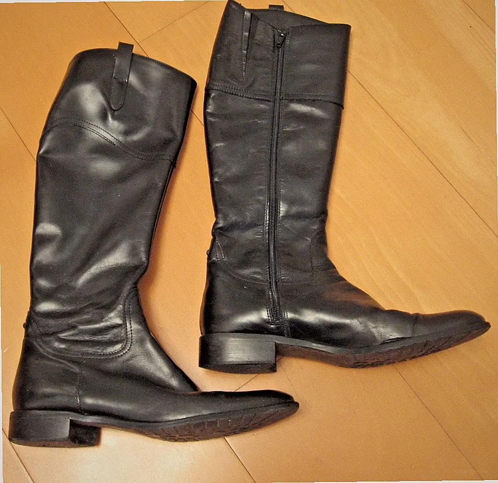 Cadoro Langschaftstiefel/Engschaft, Leder, schwarz, Größe 40